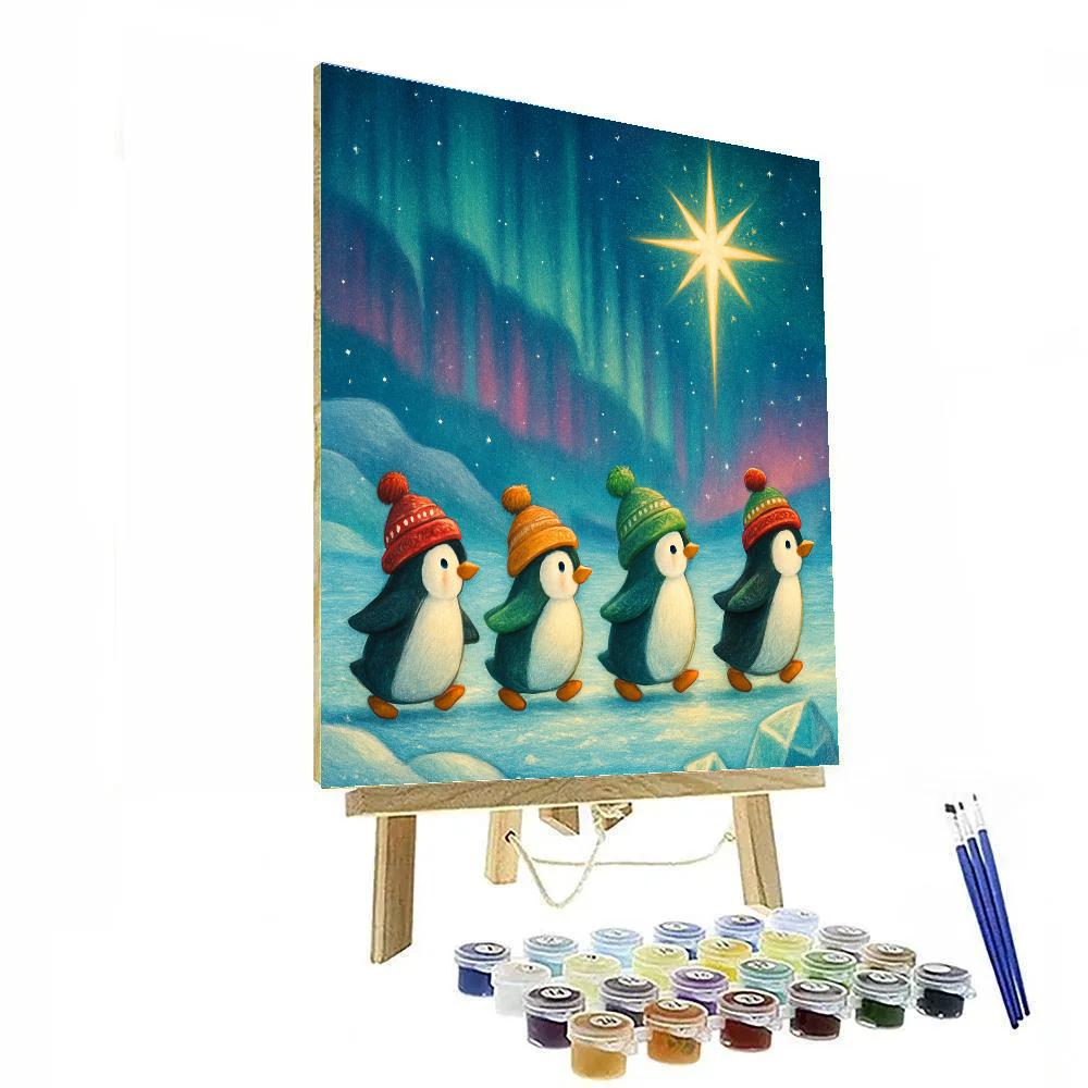 Penguin Caravan To The North Star Paint by numbers kits