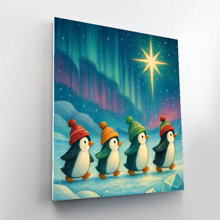 Penguin Caravan To The North Star Paint by numbers kits