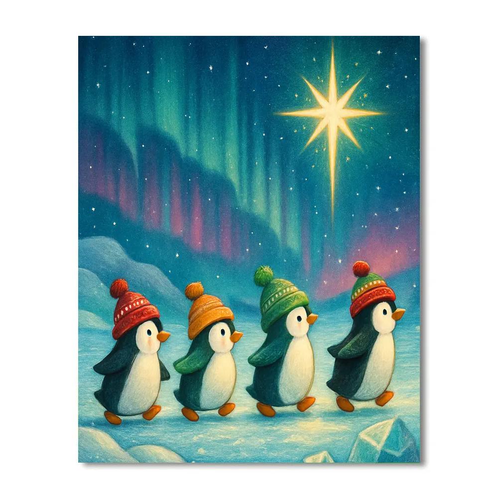 Penguin Caravan To The North Star Paint by numbers kits