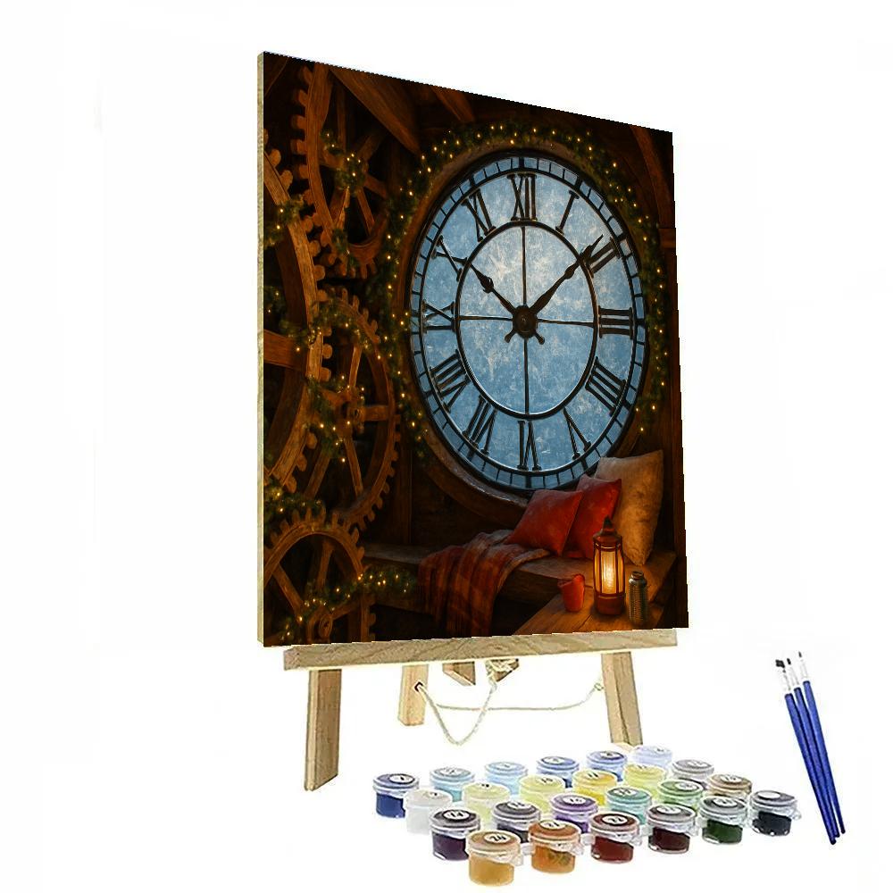 Christmas Night In The Clocktower paint by number