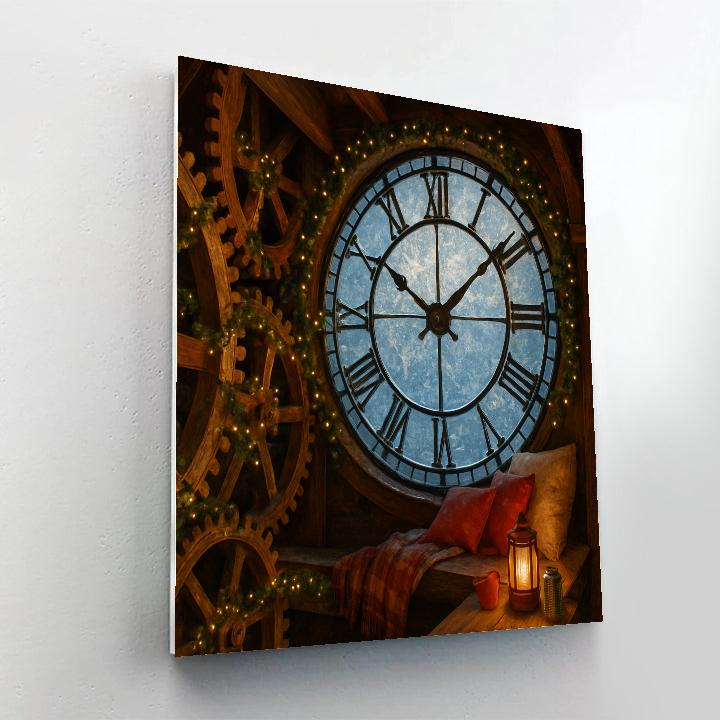 Christmas Night In The Clocktower paint by number