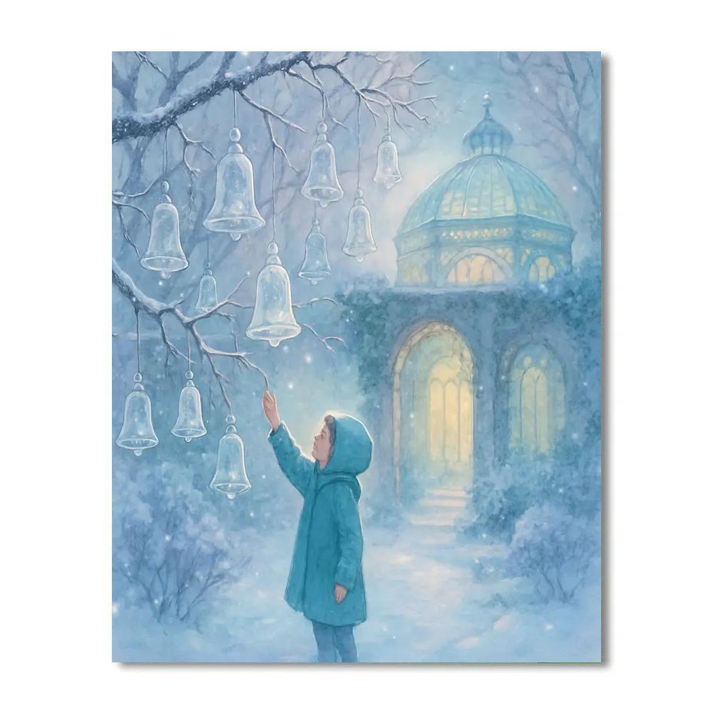Christmas Garden Of Crystal Bells Numbered painting kits