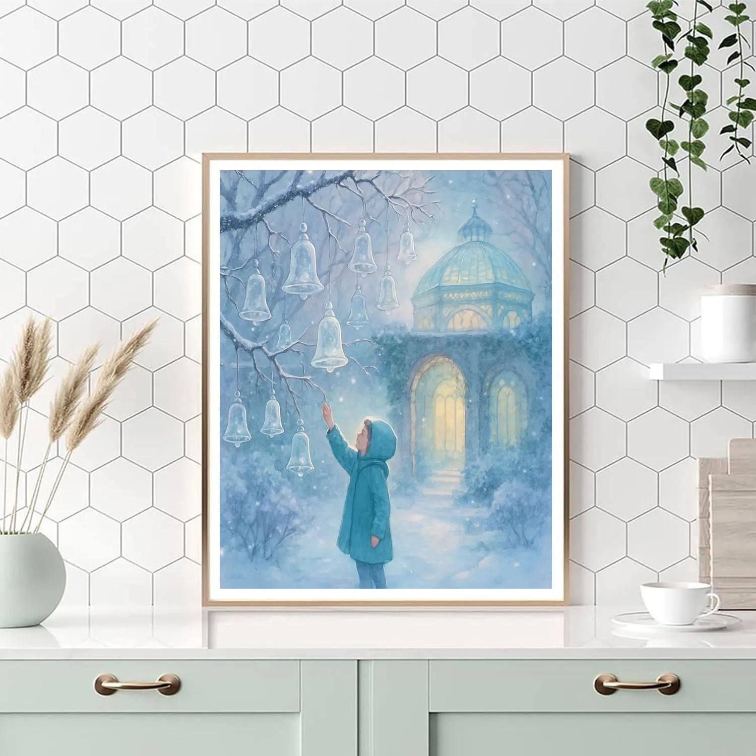 Christmas Garden Of Crystal Bells Numbered painting kits