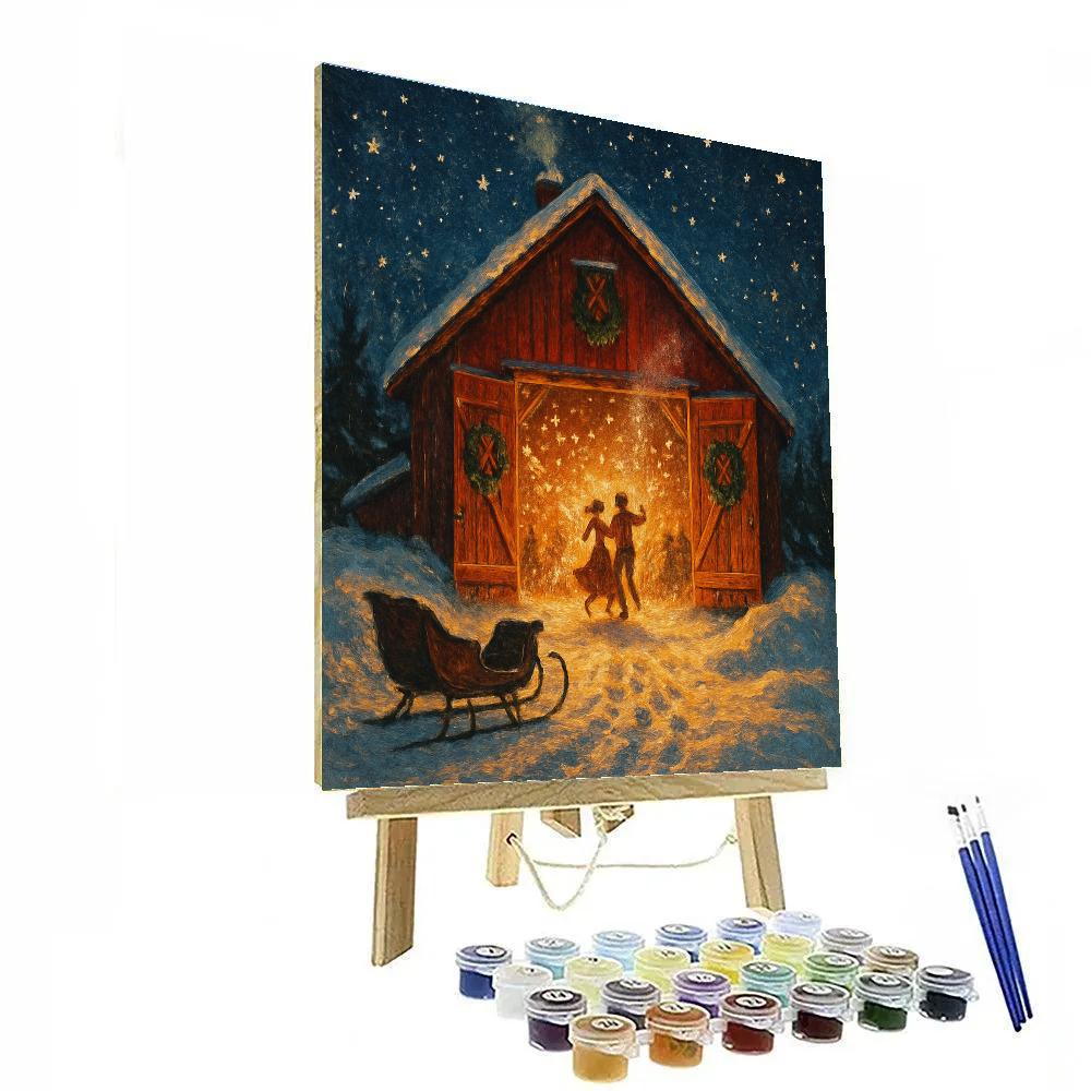 Christmas Firefly Barn Dance Paint by numbers kits