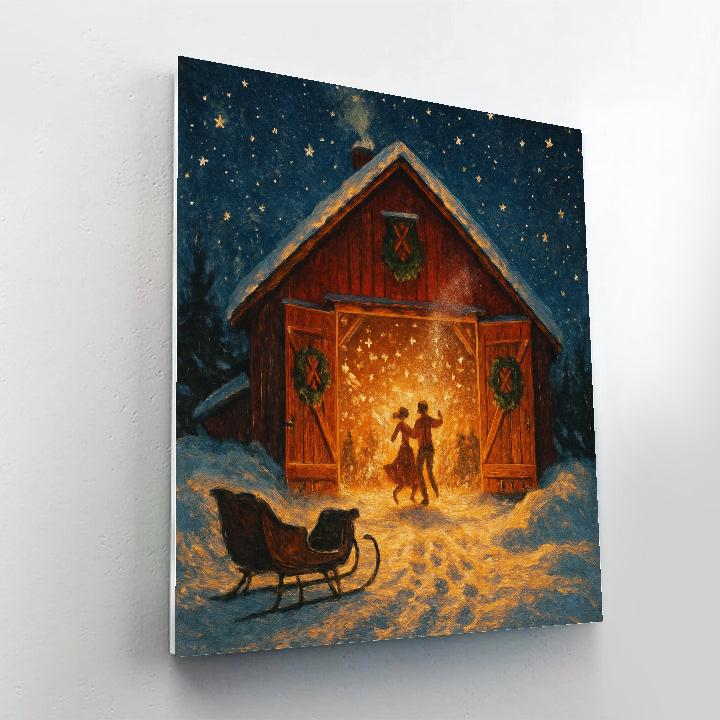 Christmas Firefly Barn Dance Paint by numbers kits