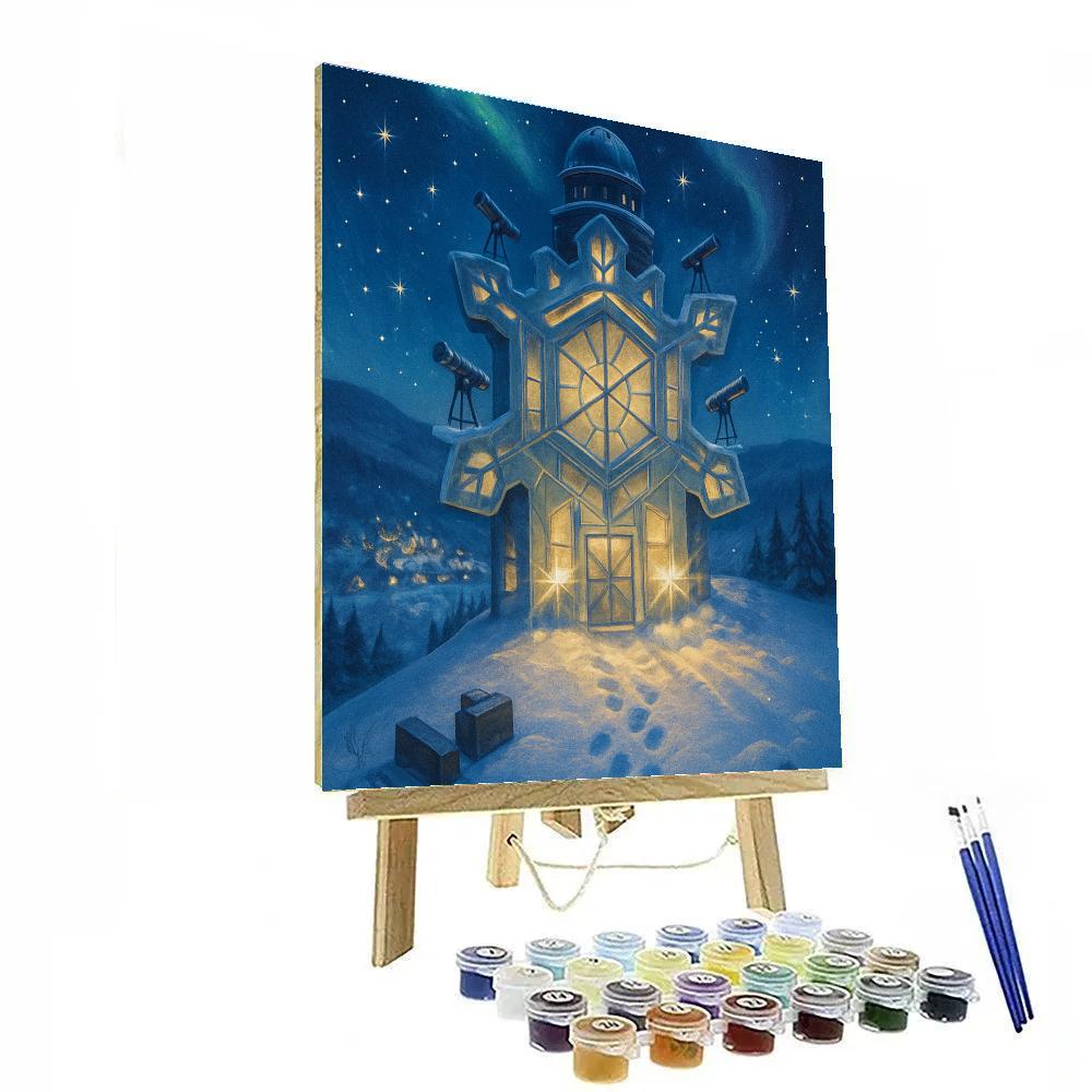 Snowflake Observatory Above The Valley painting number kit
