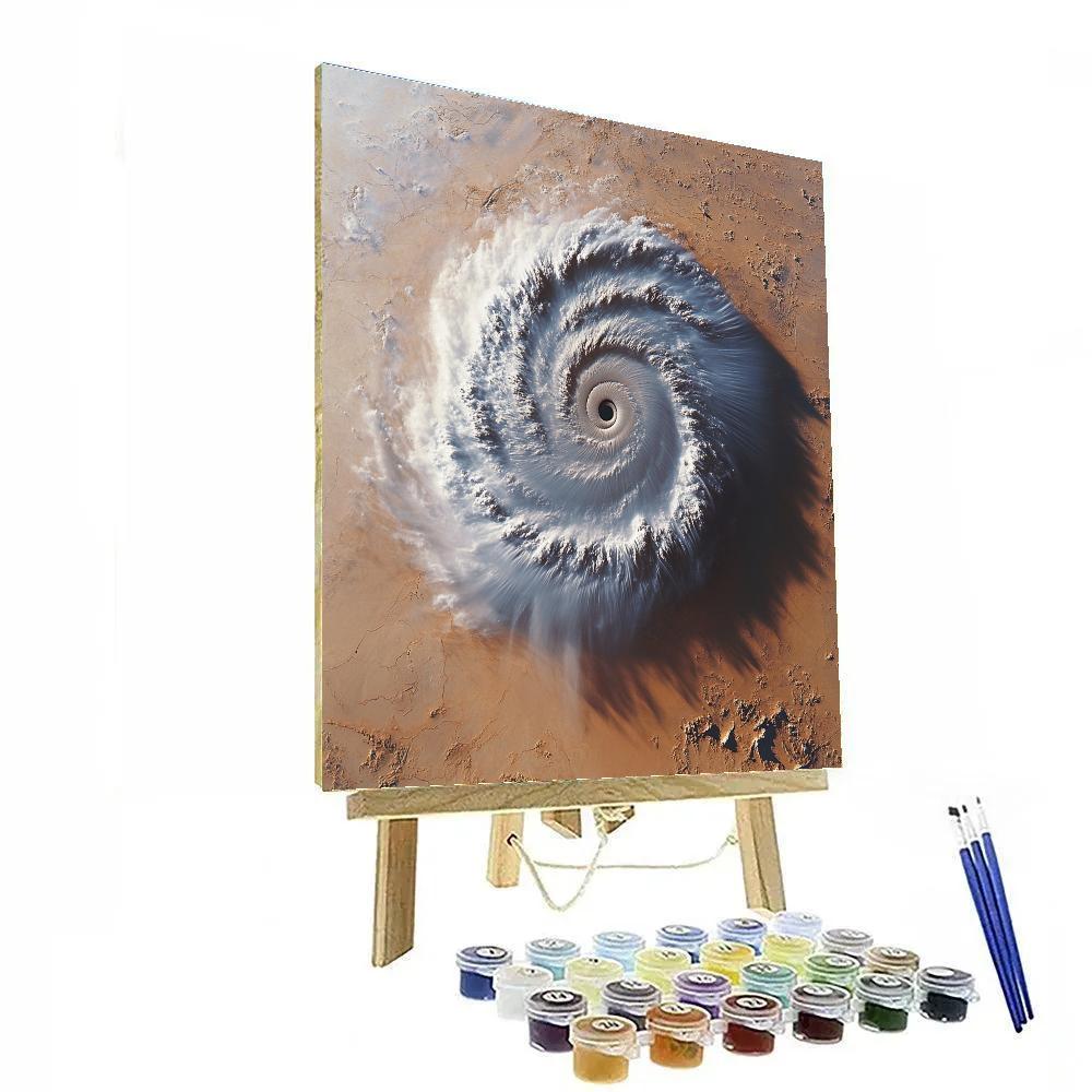 Michelangelo Inspired Fossilized Storm Spiral Paint by numbers kits