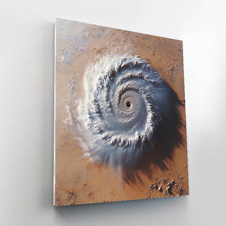 Michelangelo Inspired Fossilized Storm Spiral Paint by numbers kits
