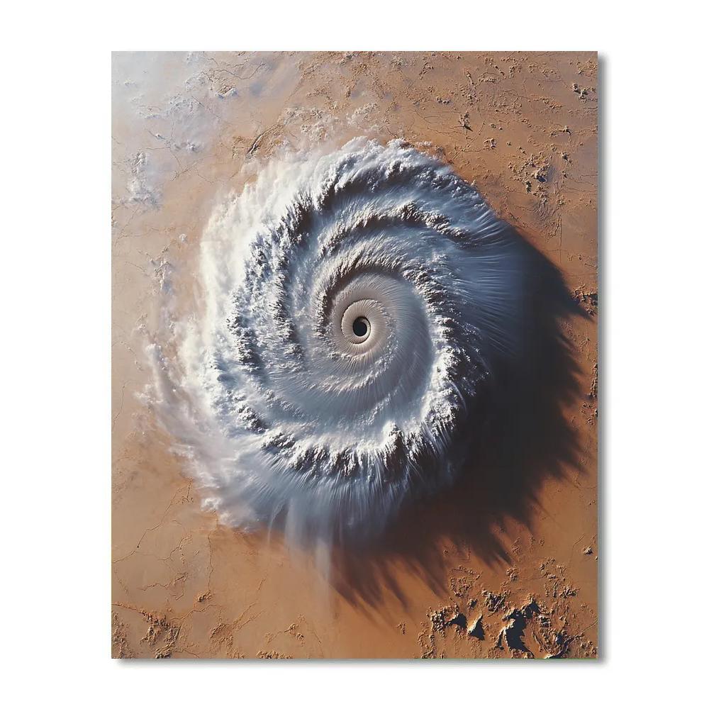 Michelangelo Inspired Fossilized Storm Spiral Paint by numbers kits