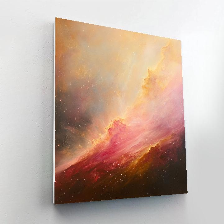 Edgar Degas Inspired Nebulae As Whispering Color Fields paint by number