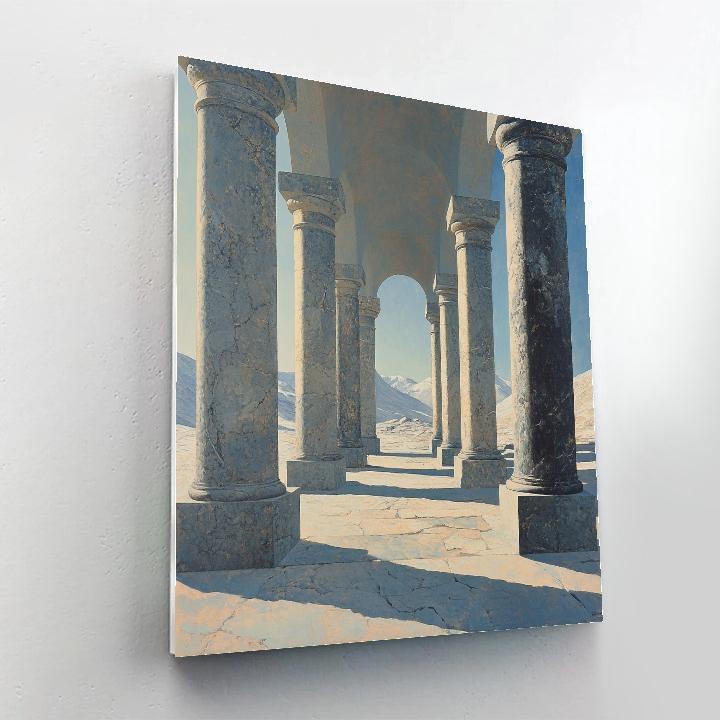 Michelangelo Inspired Lunar Basalt Garden Paint by numbers kits