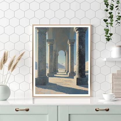 Michelangelo Inspired Lunar Basalt Garden Paint by numbers kits