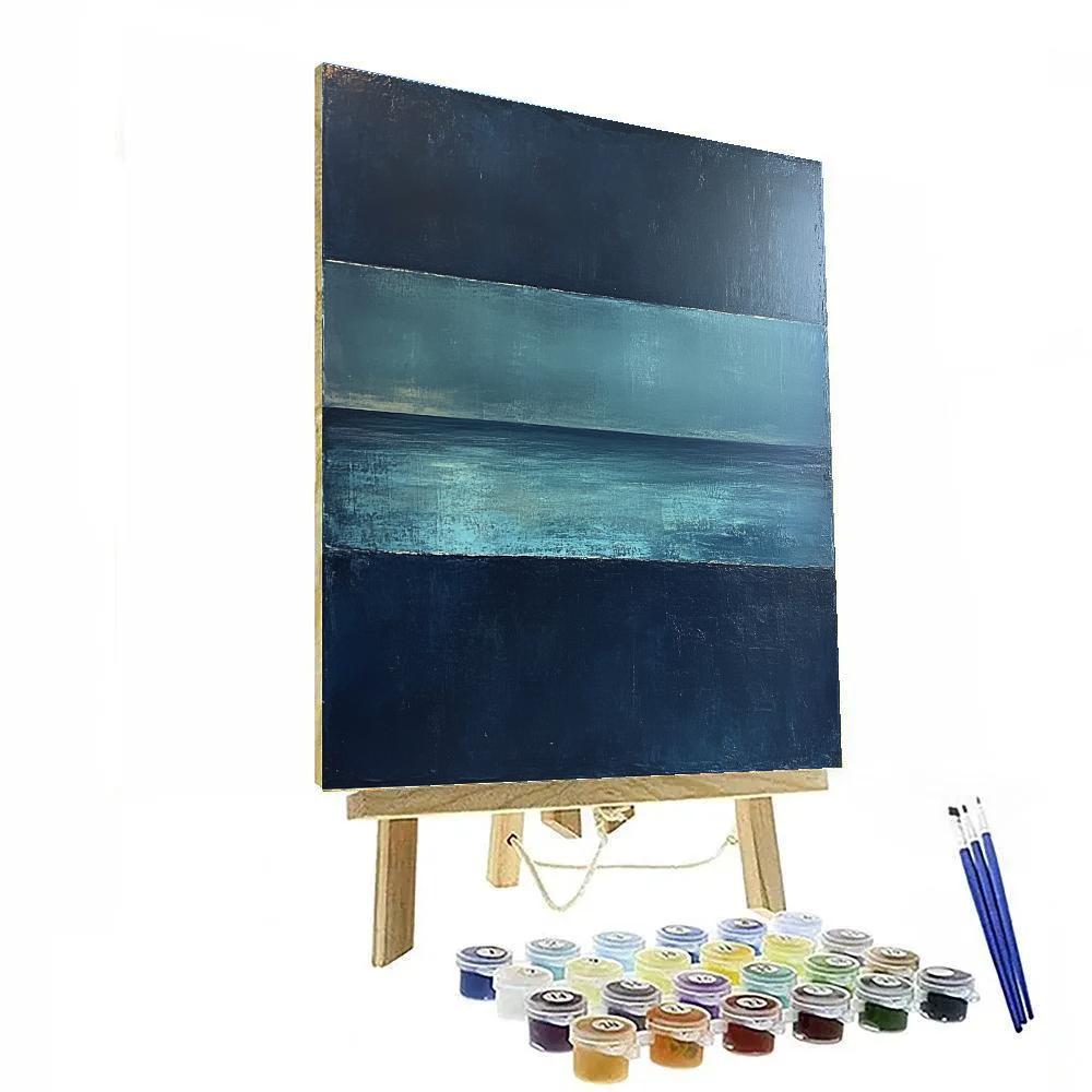 Mark Rothko Inspired Tidal Silence Gradient Numbered painting kits