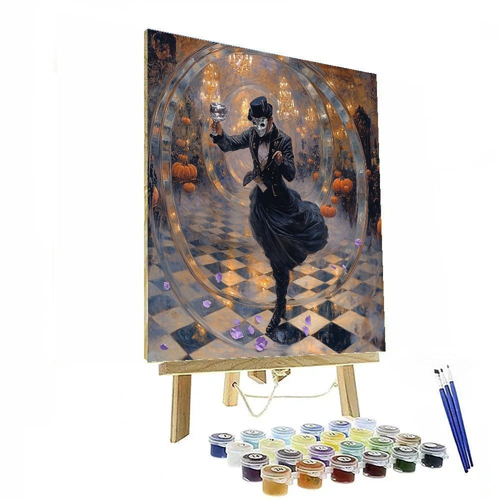Haunted Mirror Maze Costume Ball Paint by numbers art
