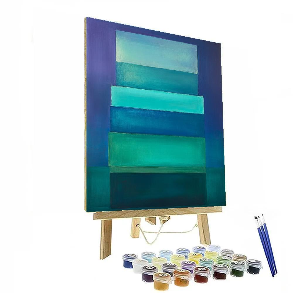 Mark Rothko Inspired Aurora Drift Resonance DIY paint by numbers