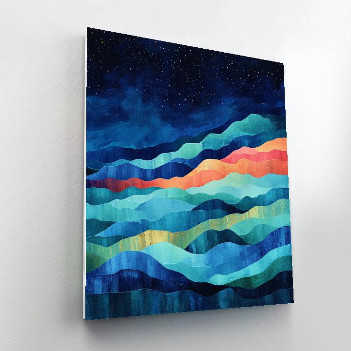 Paul Cézanne Inspired Prismatic Nebula Terraces paint by color