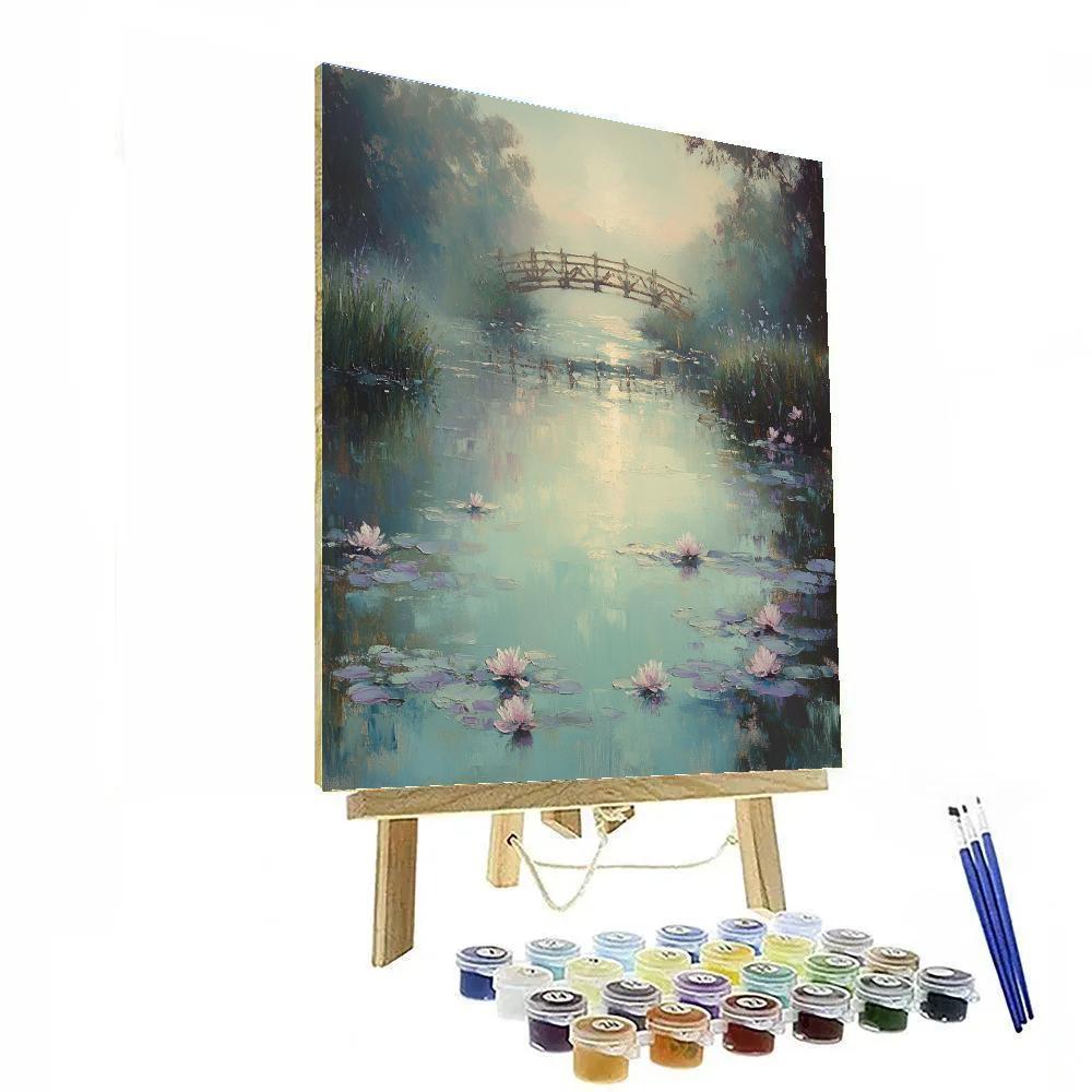 Monet Inspired Morning Water Garden Paint by numbers art