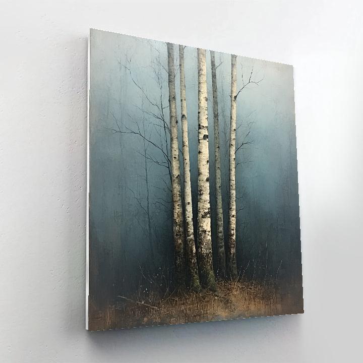 Leonardo Da Vinci Inspired Forest Fog Study Paint by numbers kits