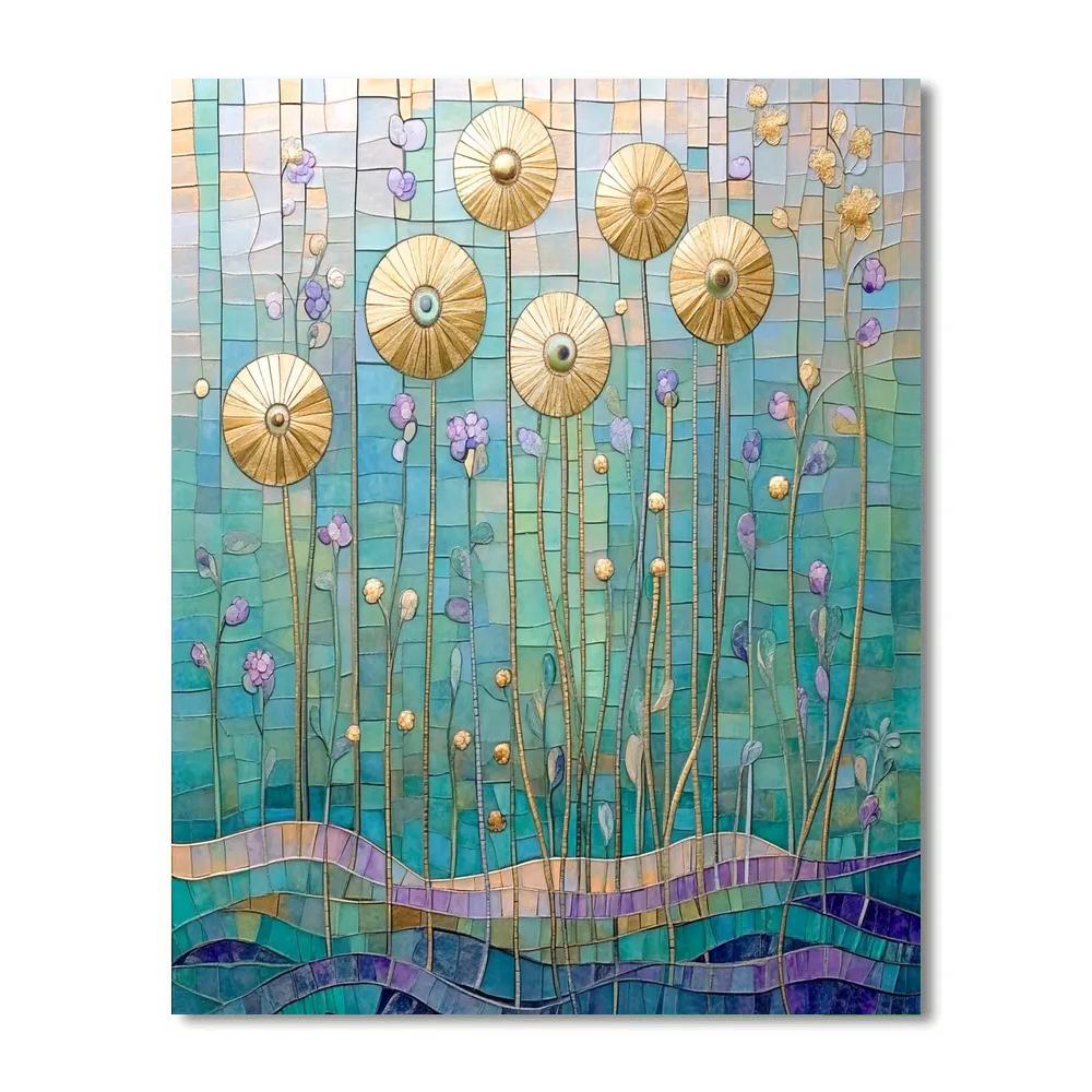 Gustav Klimt Inspired Garden Of Silent Echoes painting number kit
