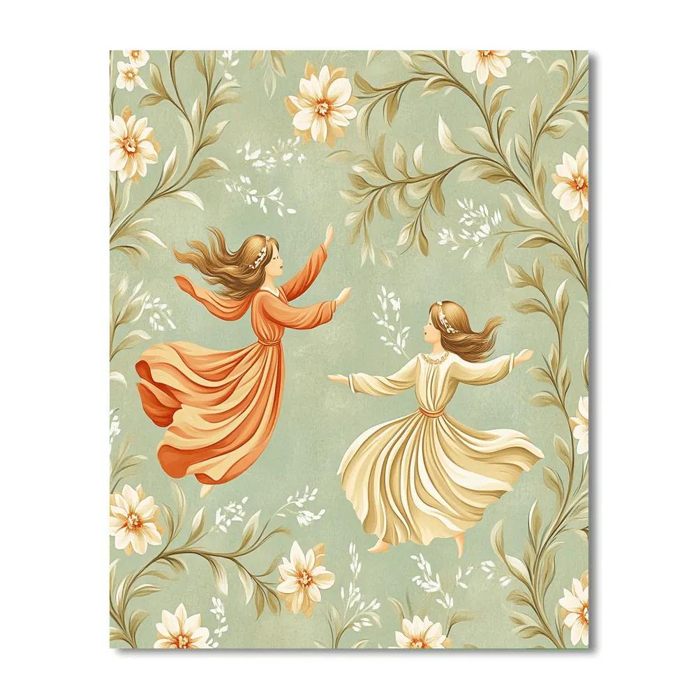 Botticelli Inspired Birth Of Spring Paint by numbers art