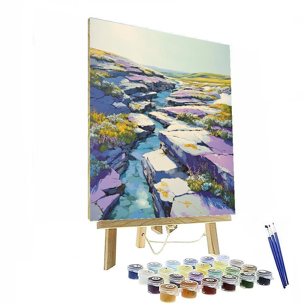 Franklin Carmichael Inspired Spring Melt On The Canadian Shield Paint by numbers art