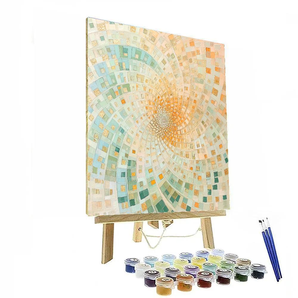 Gustav Klimt Inspired Blossoming Spirals Of Spring paint by color