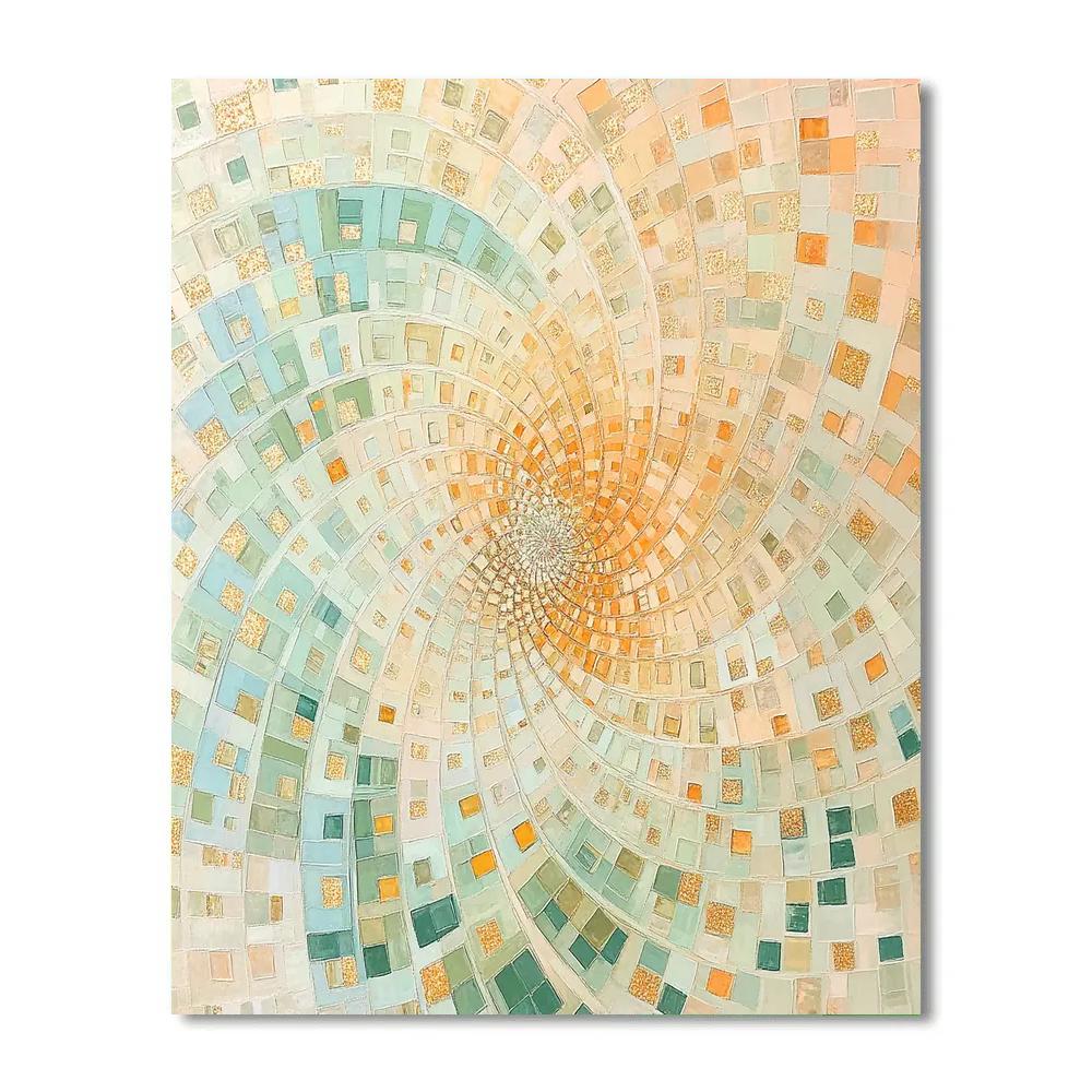 Gustav Klimt Inspired Blossoming Spirals Of Spring paint by color