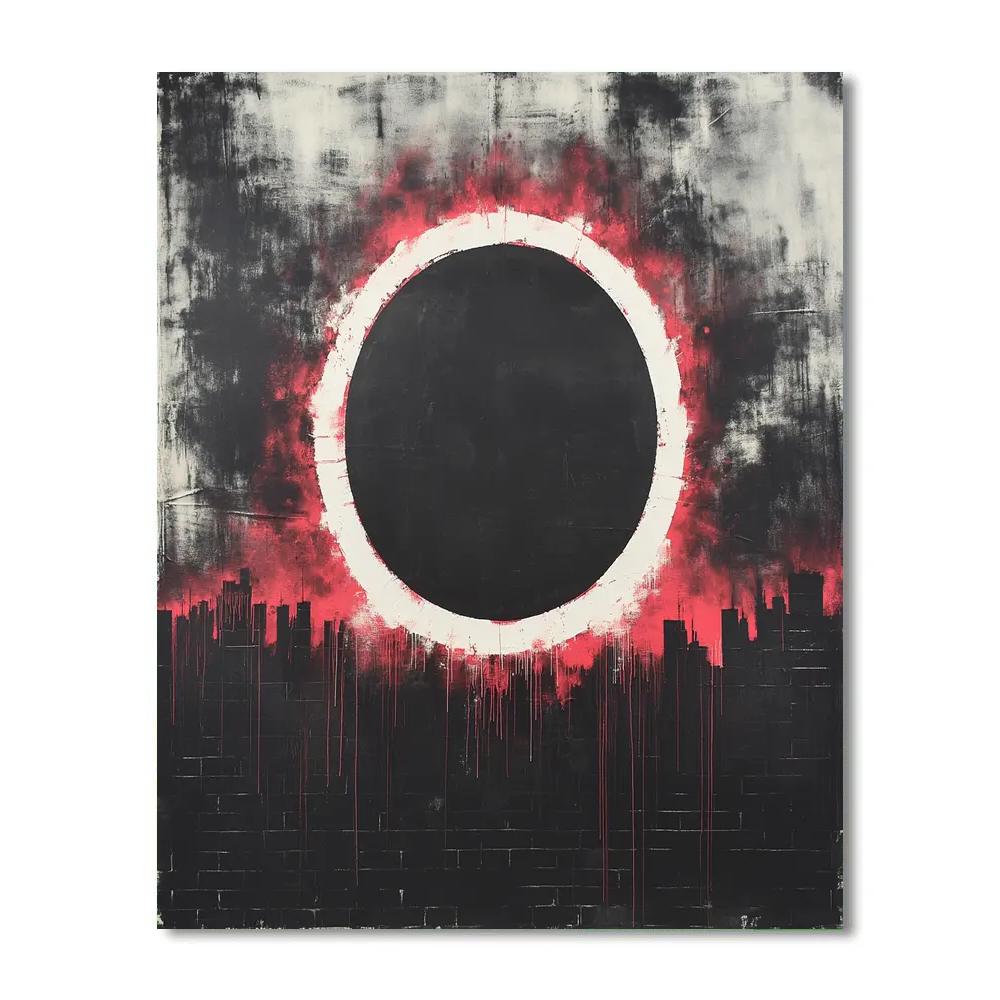 Banksy Inspired Carbon Eclipse Manifesto DIY paint by numbers