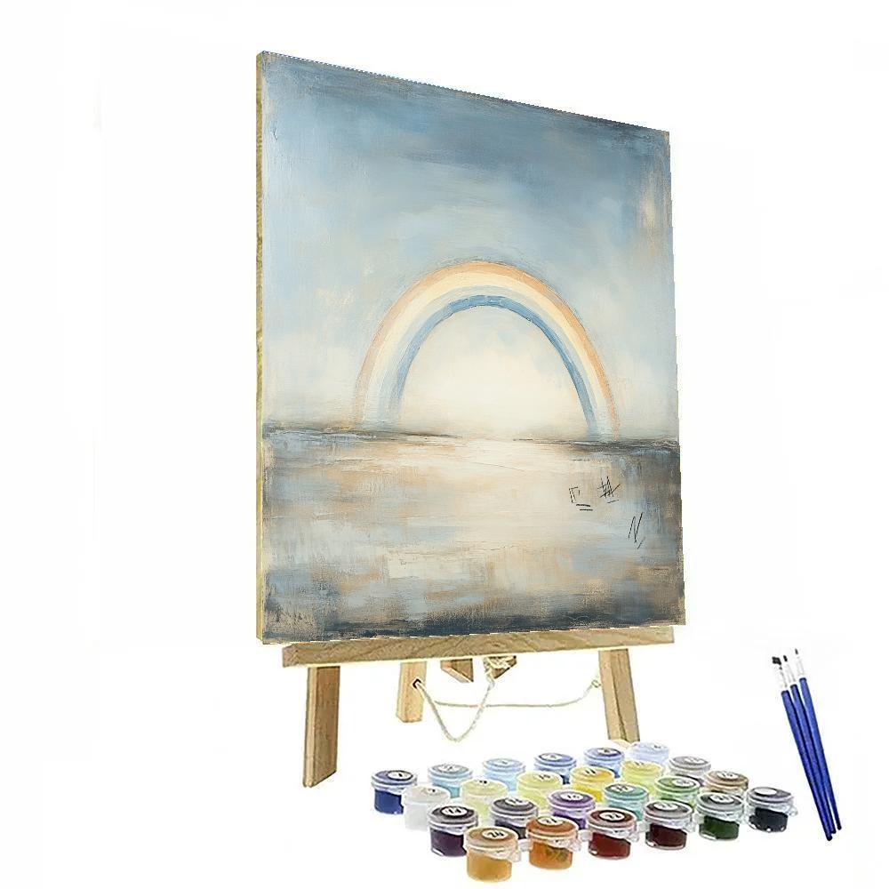 Leonardo Da Vinci Inspired Rainbow Through Mist Paint by numbers art