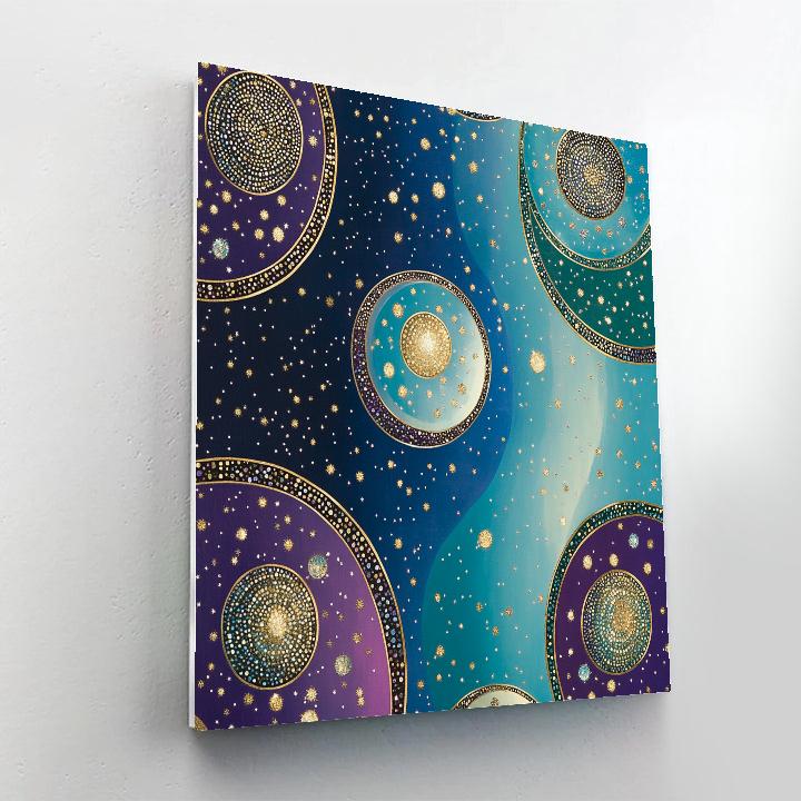 Gustav Klimt Inspired Celestial Dream Mosaic DIY paint by numbers