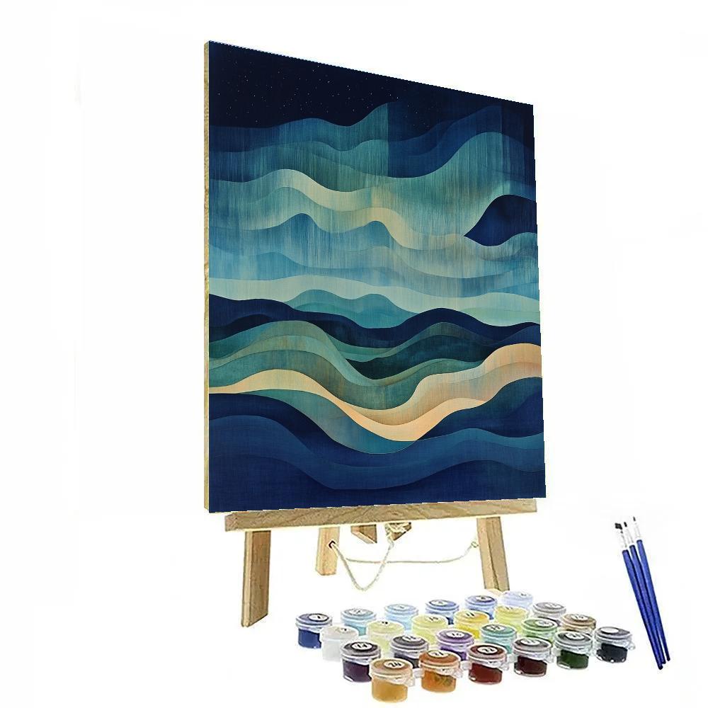 Max Ernst Inspired Auroral Fault Dreamscape painting number kit