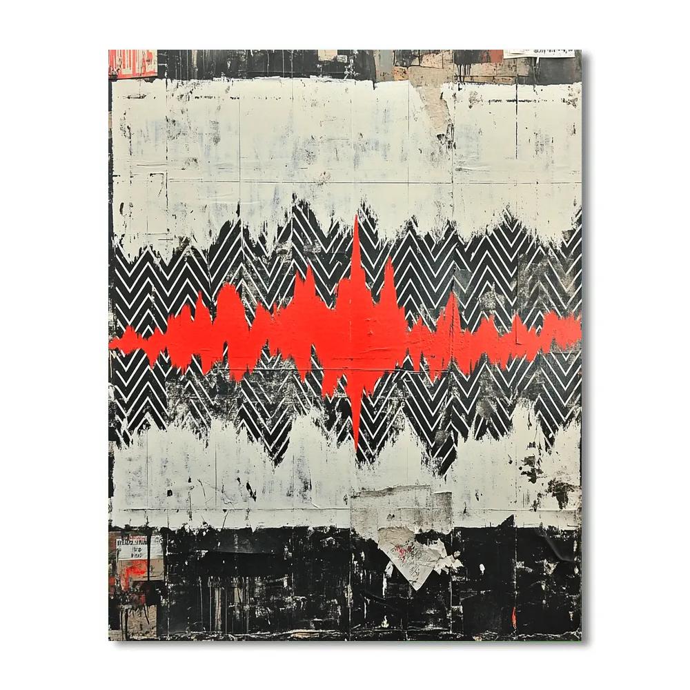 Banksy Inspired Signal Noise Democracy paint by number