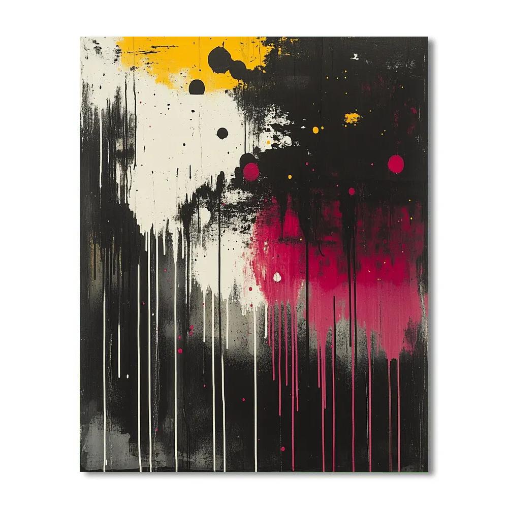 Jackson Pollock Inspired Urban Energy Numbered painting kits
