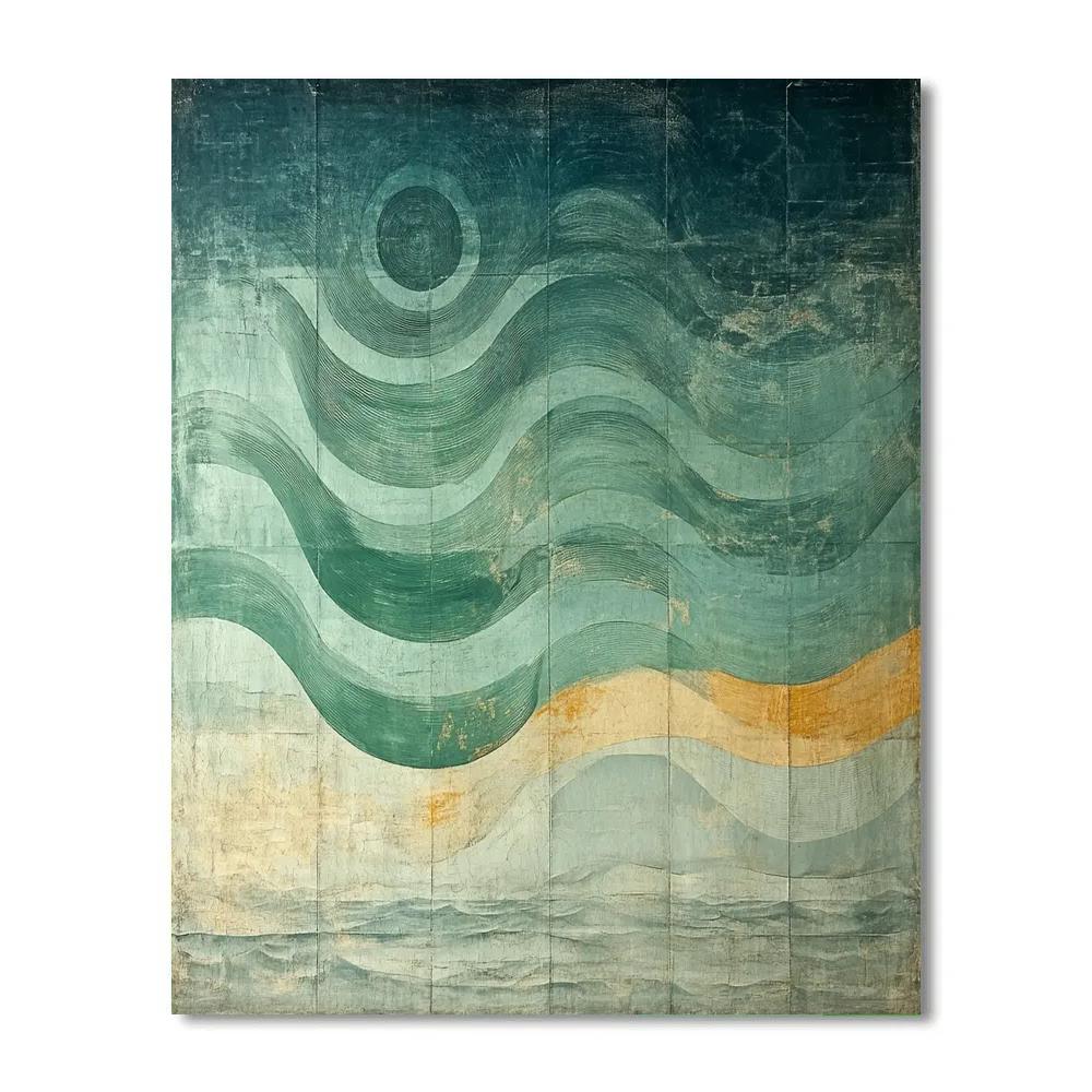 Max Ernst Inspired Cartography Of Unseen Winds Number painting