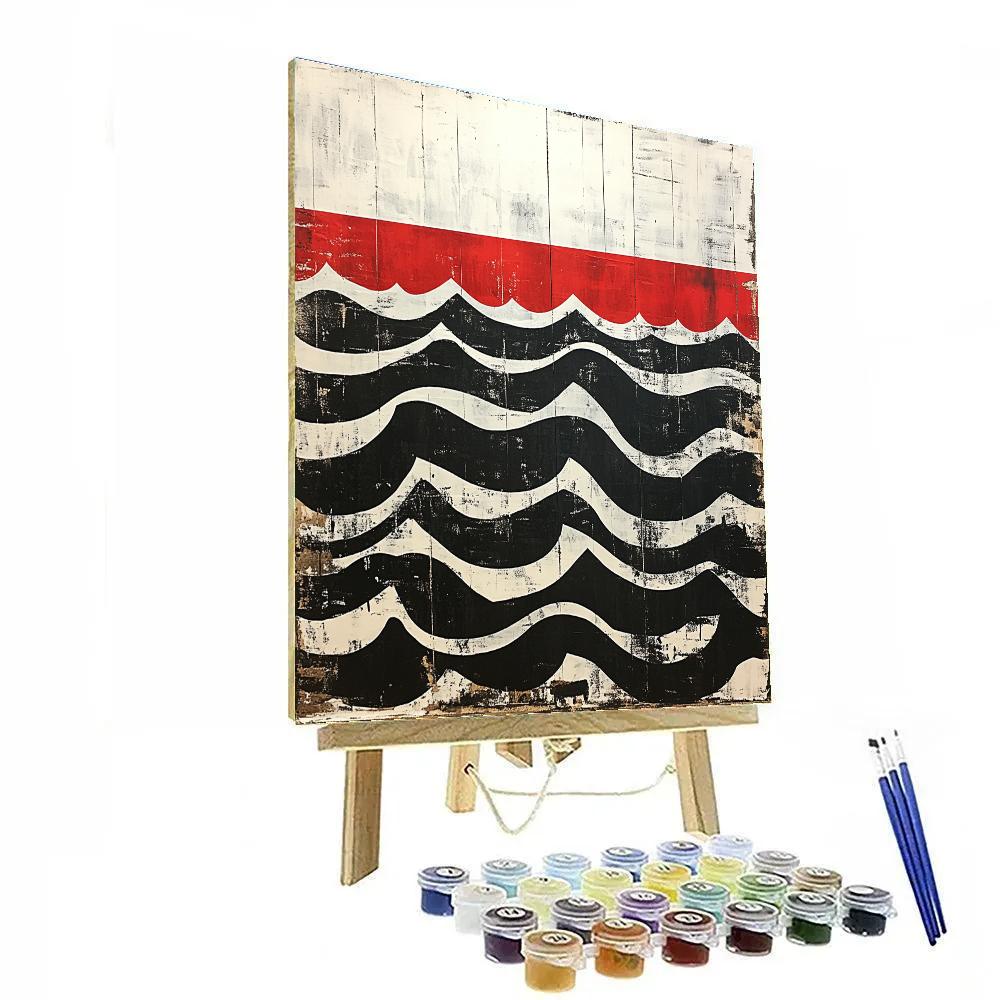 Banksy Inspired Borderless Tide Treaty paint by color