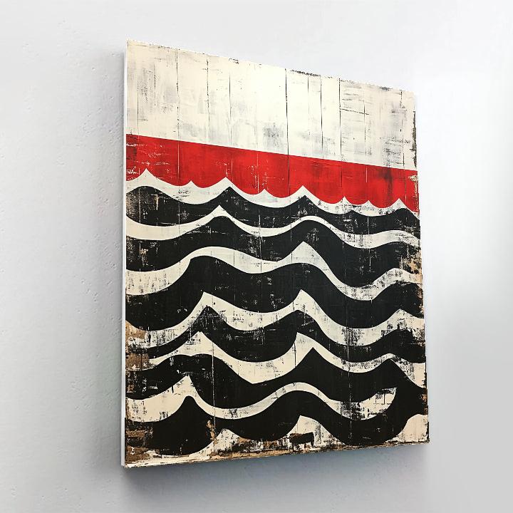 Banksy Inspired Borderless Tide Treaty paint by color