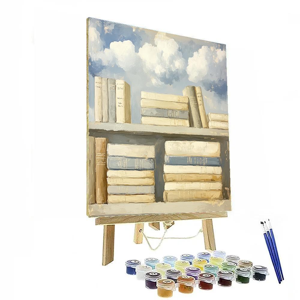 Leonardo Da Vinci Inspired Library Of Clouds Number painting