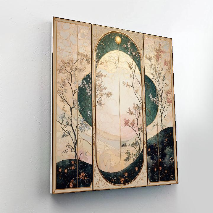 Alphonse Mucha Inspired Four Seasons Without Time DIY paint by numbers