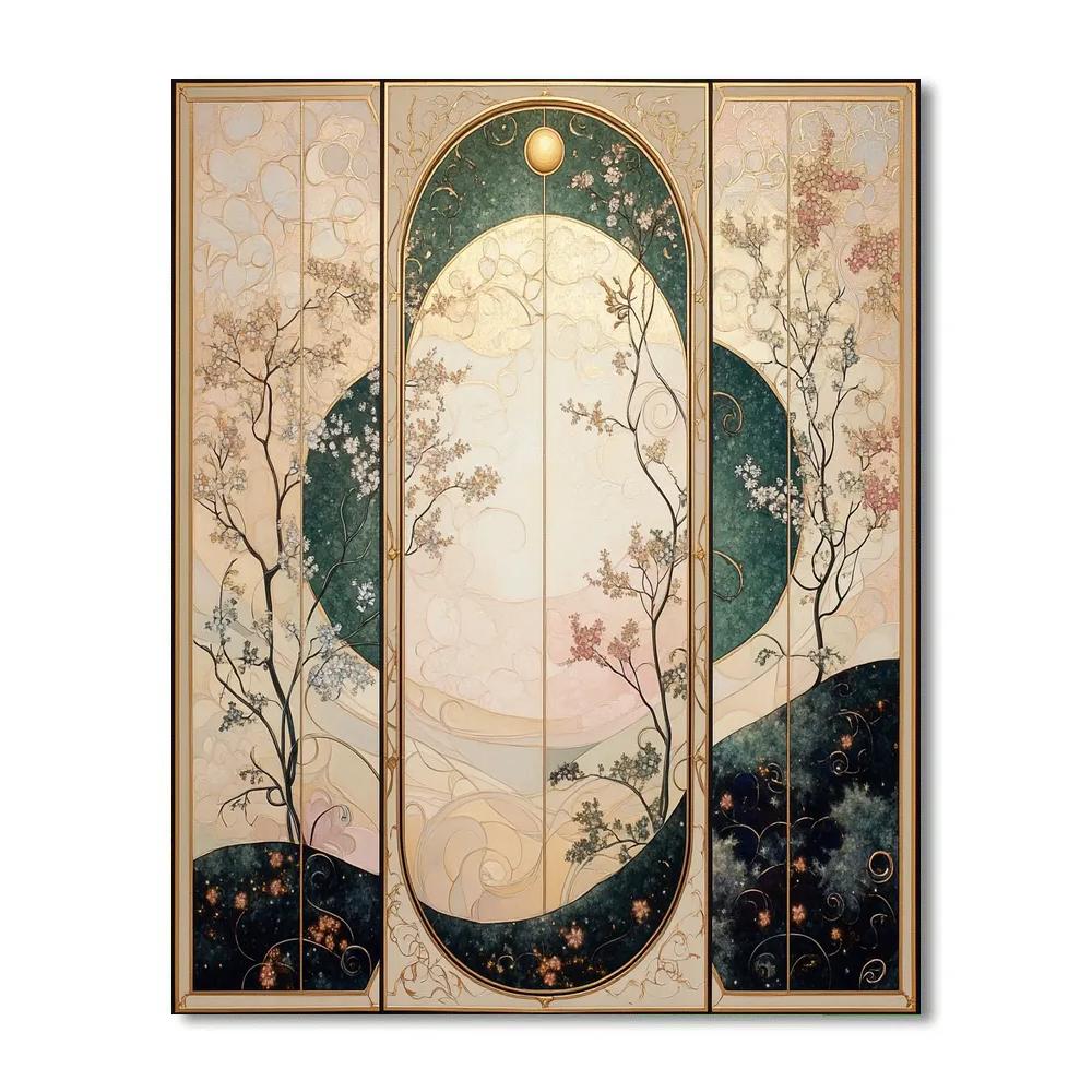 Alphonse Mucha Inspired Four Seasons Without Time DIY paint by numbers