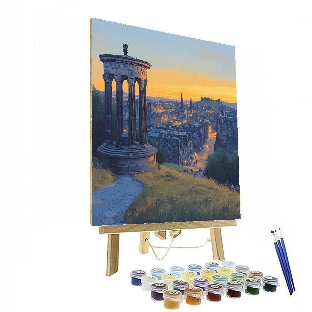View From Calton Hill Edinburgh Scotland Paint by numbers kits
