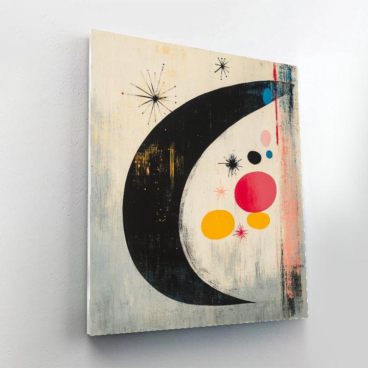 Joan Miró Inspired Solar Silence Geometry paint by color