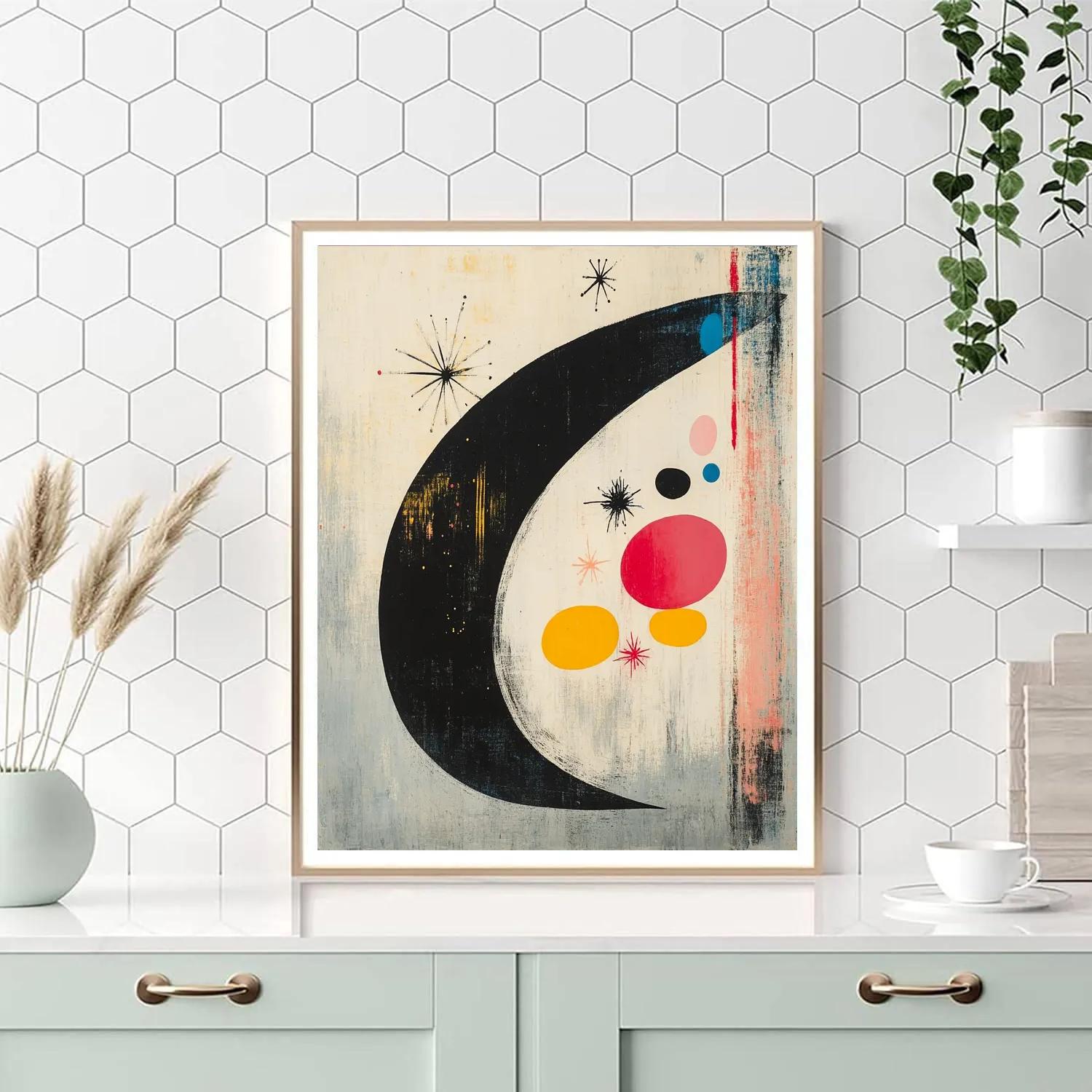 Joan Miró Inspired Solar Silence Geometry paint by color