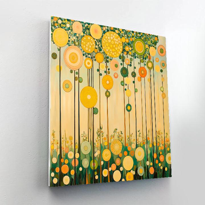 Gustav Klimt Inspired Orchard Of Abstract Light Paint by numbers art