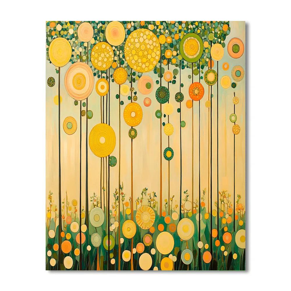 Gustav Klimt Inspired Orchard Of Abstract Light Paint by numbers art