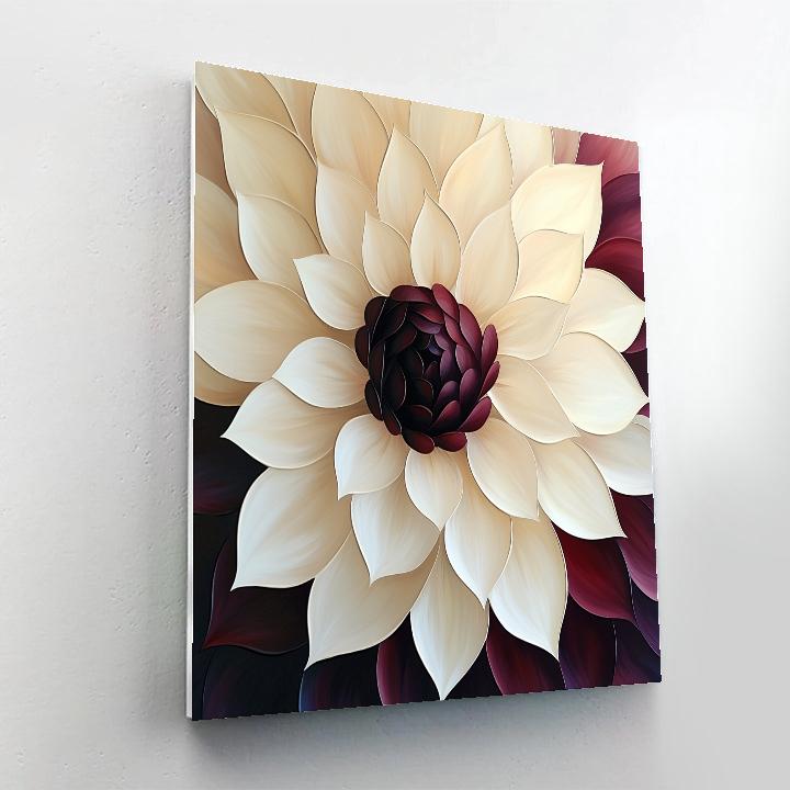 Georgia O Keeffe Inspired Giant Orchid Number painting