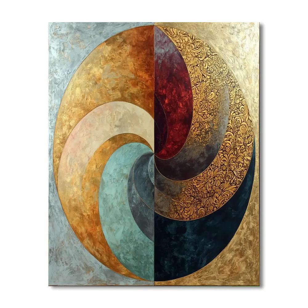 Gustav Klimt Inspired Spiral Seasons Of The Earth Paint by numbers kits