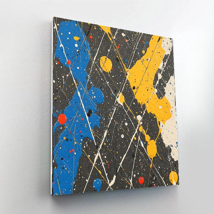 Jackson Pollock Inspired Monsoon Pressure Lattice DIY paint by numbers