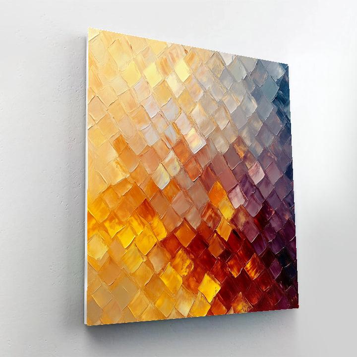 Jean-Paul Riopelle Inspired Meteoric Dust Storm In Autumn Tones Number painting