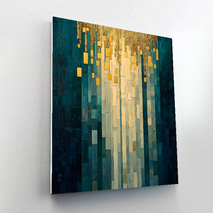Gustav Klimt Inspired Veil Of Golden Rain DIY paint by numbers