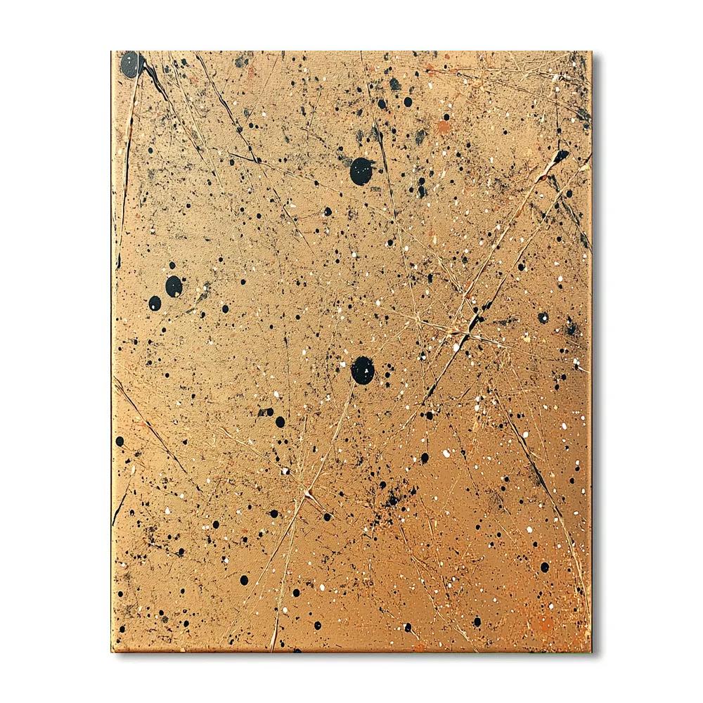 Jackson Pollock Inspired Tectonic Pulse Sediment Bloom paint by number